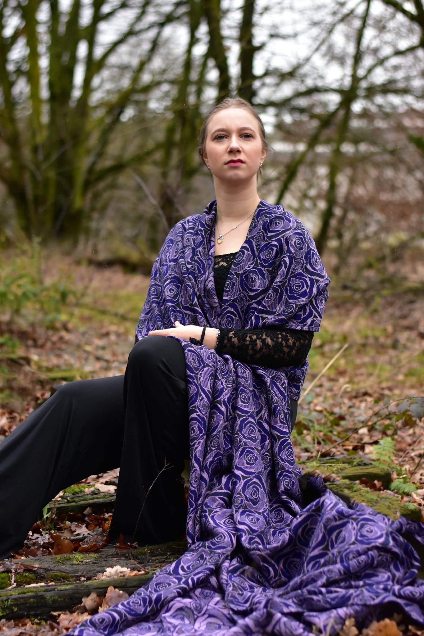 Yaro Ringsjal - Roses Duo Violet Lilac Tencel Seacell
