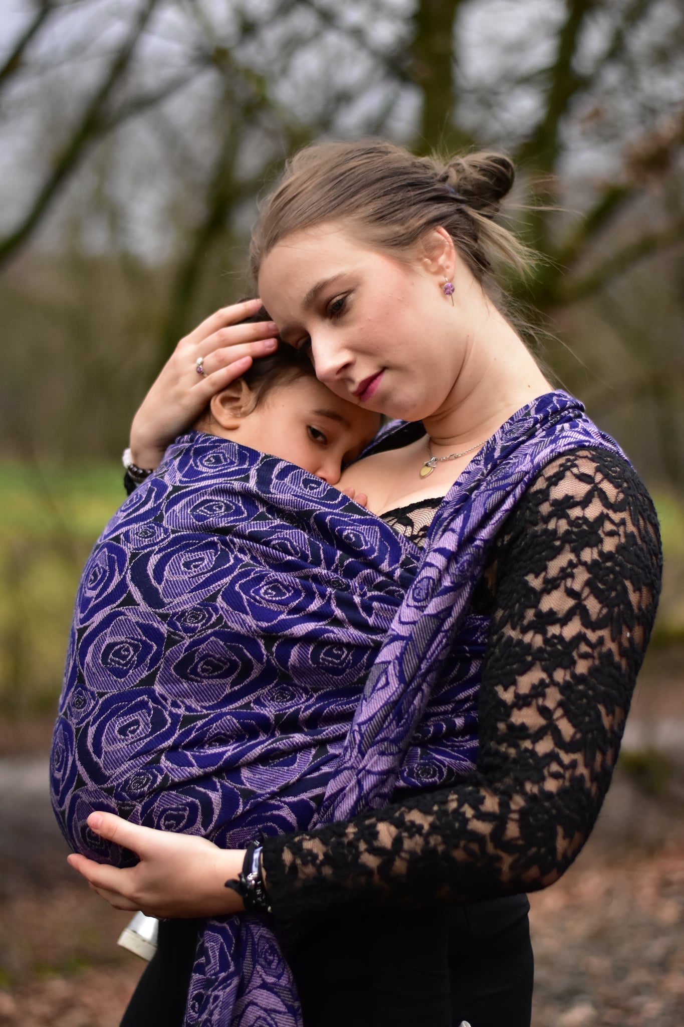 Yaro Ringsjal - Roses Duo Violet Lilac Tencel Seacell