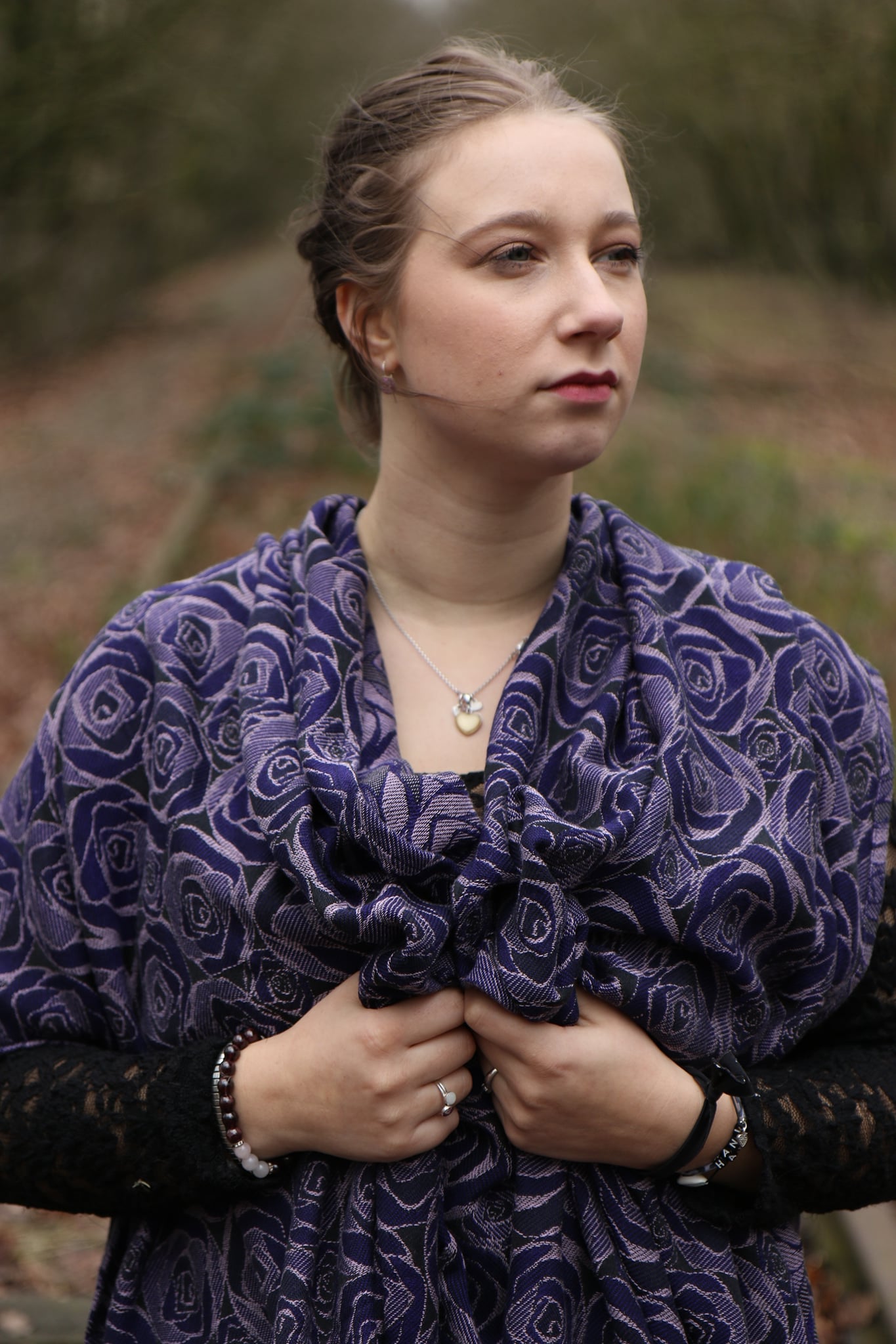 Yaro Ringsjal - Roses Duo Violet Lilac Tencel Seacell