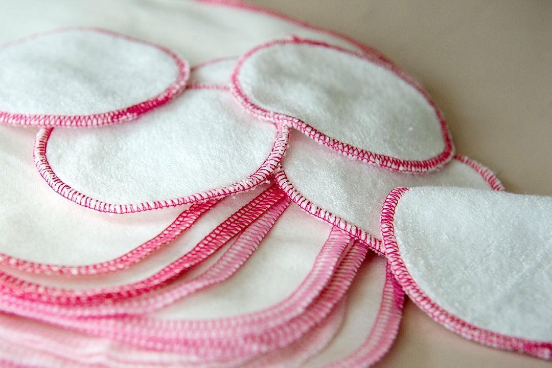 Imse Bomullspads 10-pack Rosa kantsöm