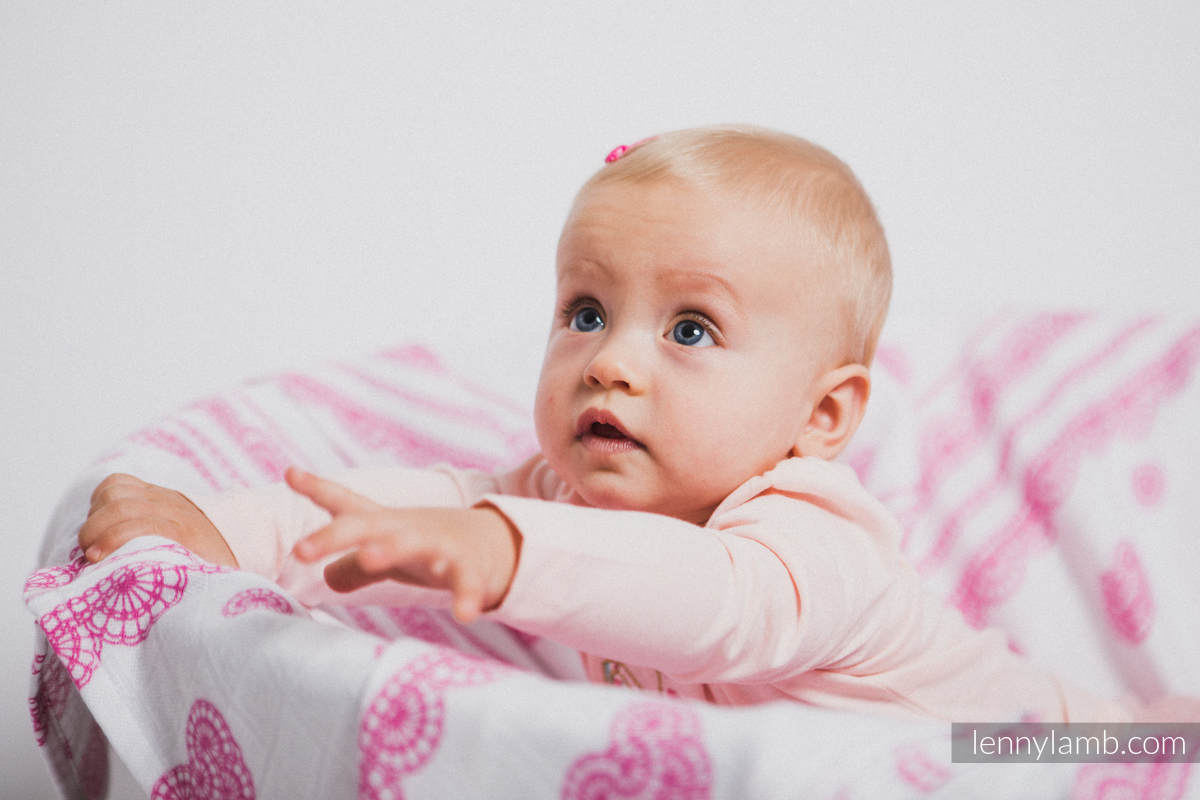 Lenny Lamb - Babyfilt - Iced Lace Pink &amp; White