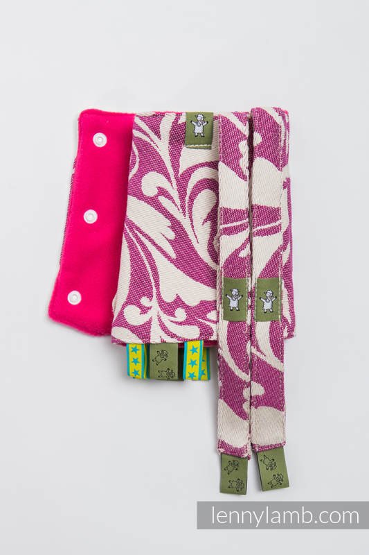 Lenny Lamb Axelremsskydd - Twisted Leaves Cream &amp; Purple