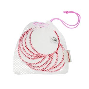 Imse Bomullspads 10-pack Rosa kantsöm