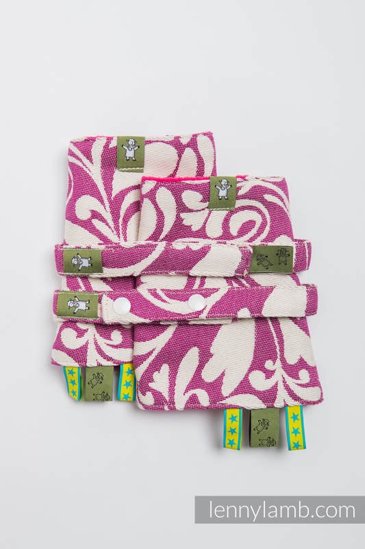 Lenny Lamb Axelremsskydd - Twisted Leaves Cream &amp; Purple