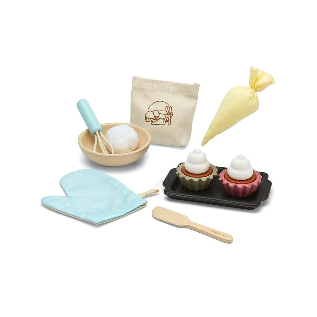 PlanToys Cupcake Lekset +2år