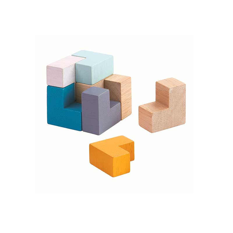 PlanToys 3D Pusselkub +3år