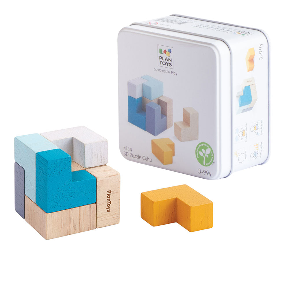 PlanToys 3D Pusselkub +3år