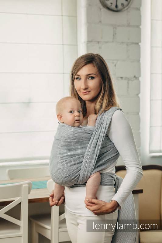 Lenny Lamb Bärsjal Basic Line - Little Herringbone Grey
