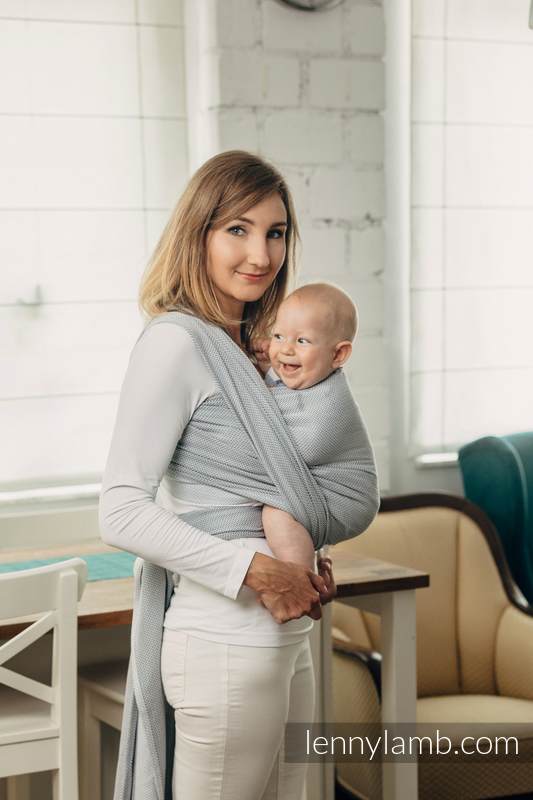 Lenny Lamb Bärsjal Basic Line - Little Herringbone Grey