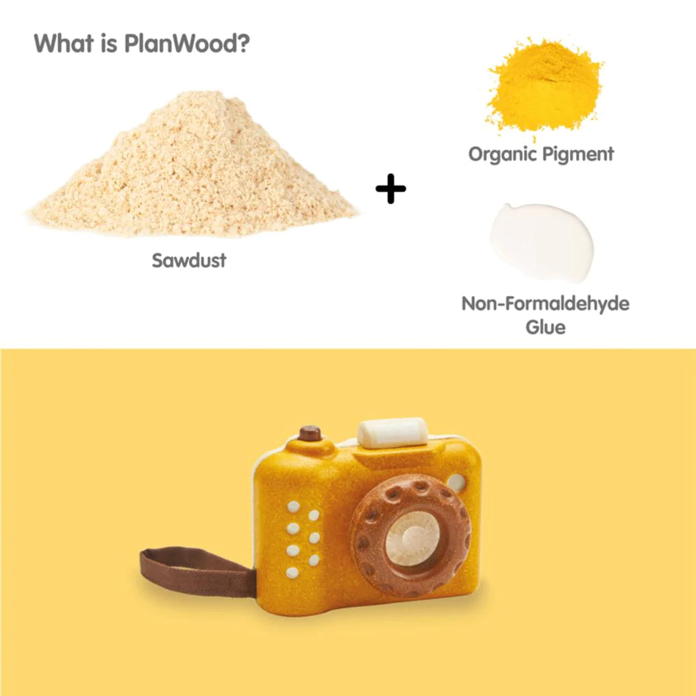 Plantoys Gul Kamera +18 månader
