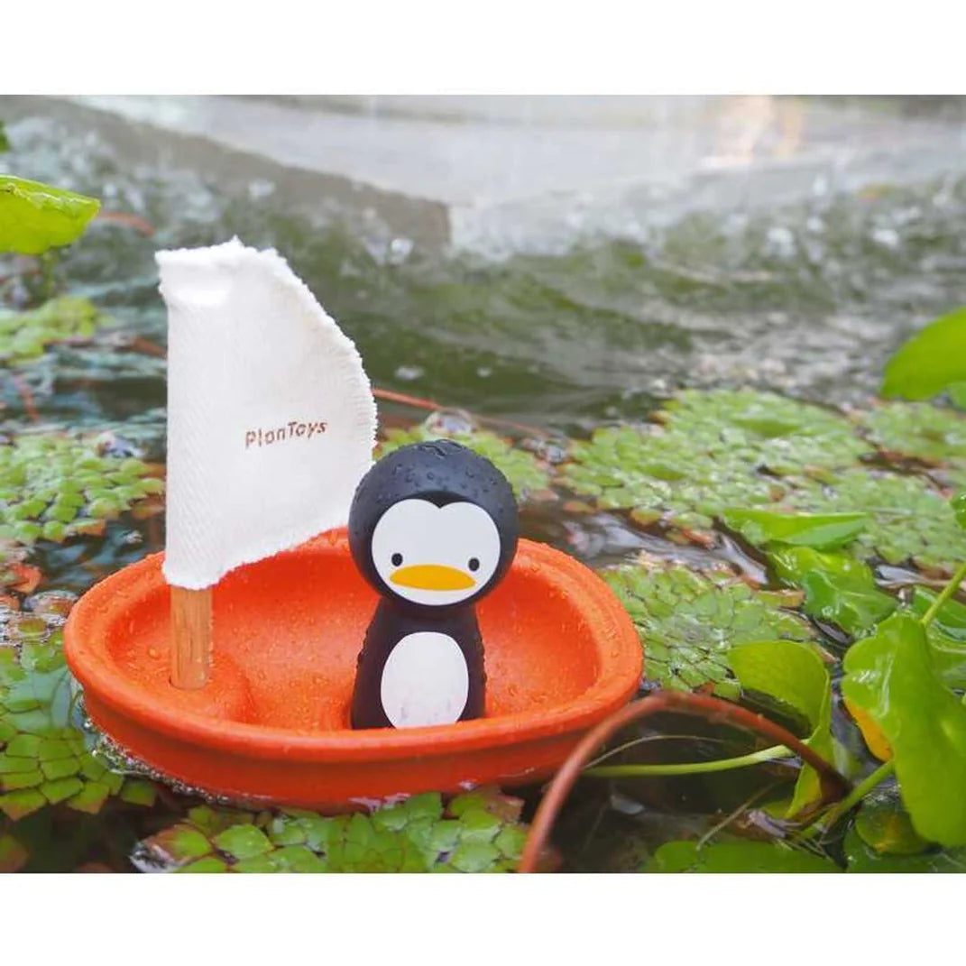 PlanToys Segelbåt Pingvin +12 mån