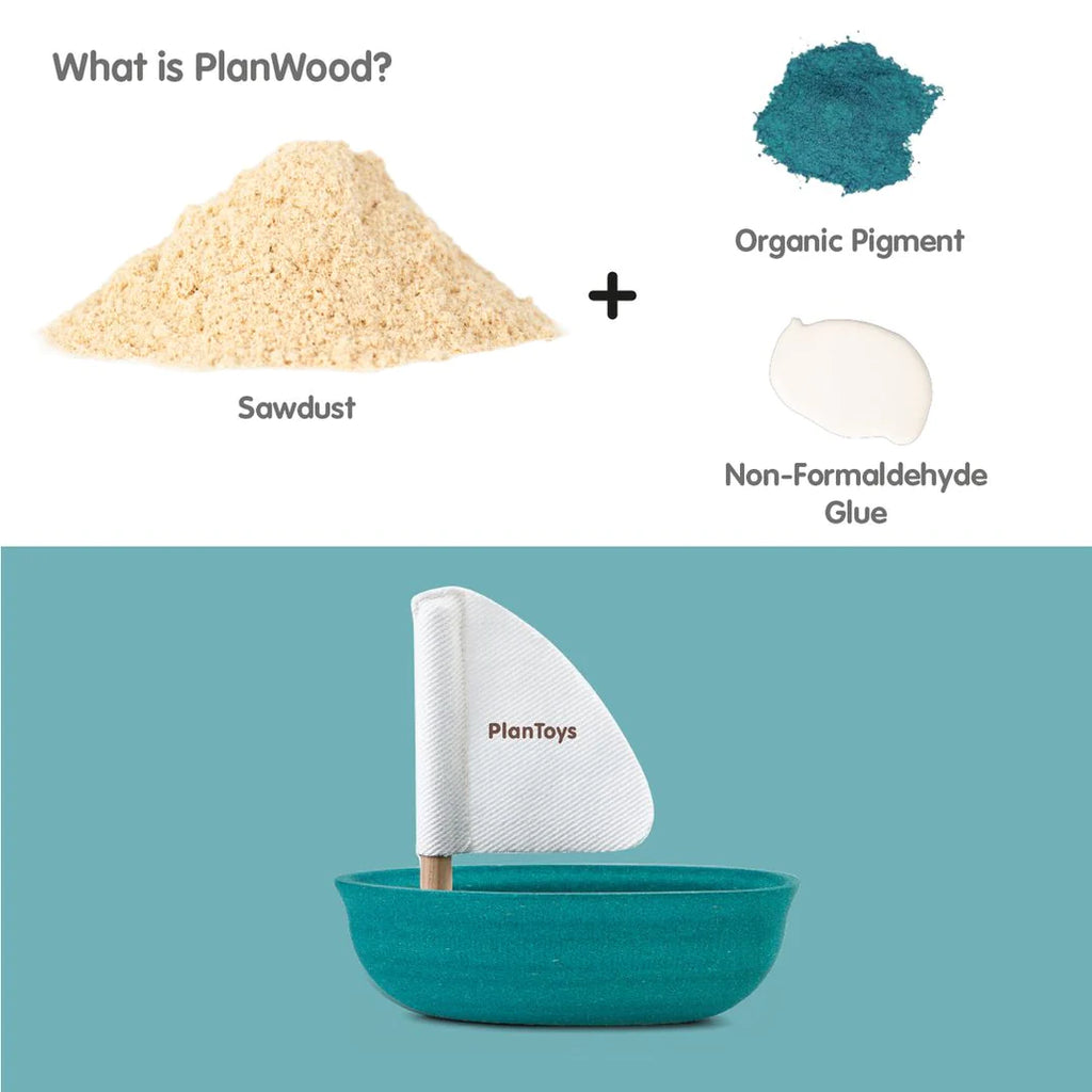 PlanToys Segelbåt Isbjörn +12 mån