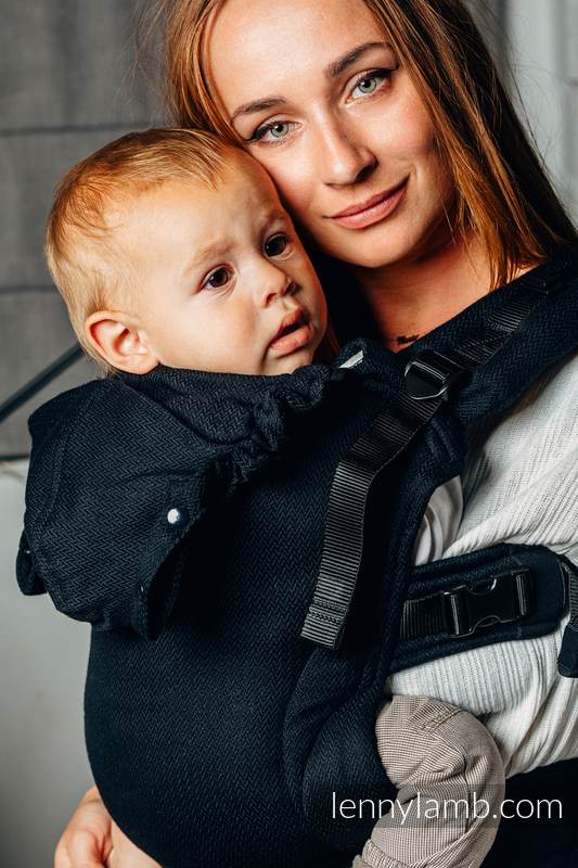 LennyGo Basic Line - Babysize - Little Herringbone Black Ebony