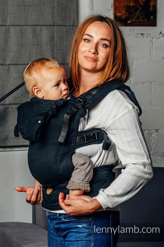 LennyGo Basic Line - Babysize - Little Herringbone Black Ebony