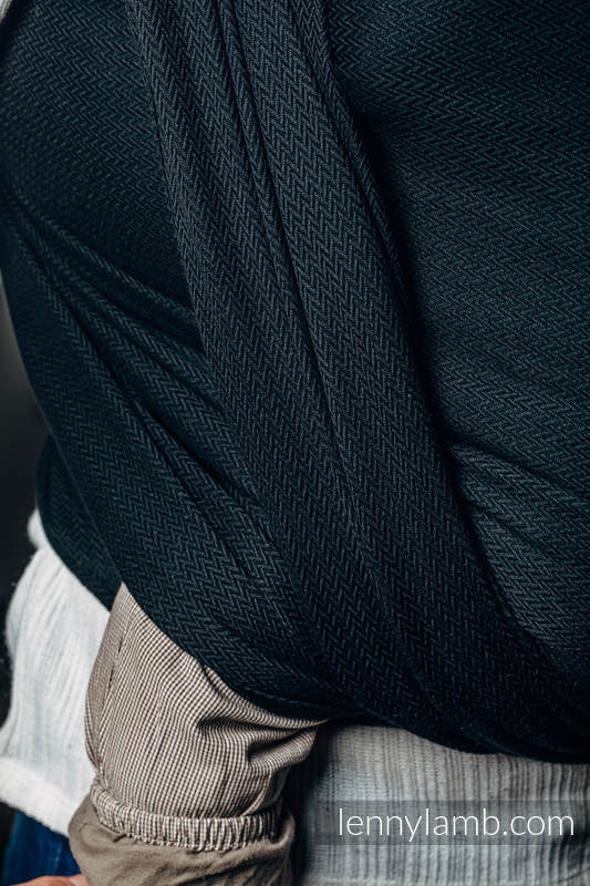 Lenny Lamb Bärsjal Basic Line - Little Herringbone Black Ebony