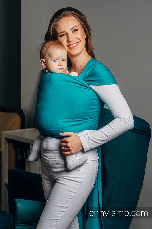 Lenny Lamb Trikåsjal - Turquoise