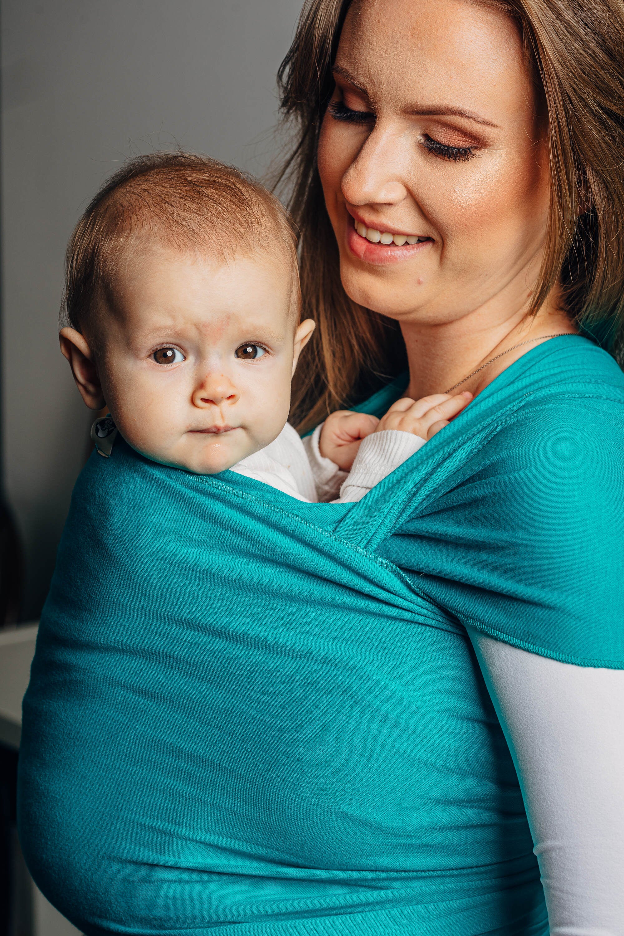 Lenny Lamb Trikåsjal - Turquoise