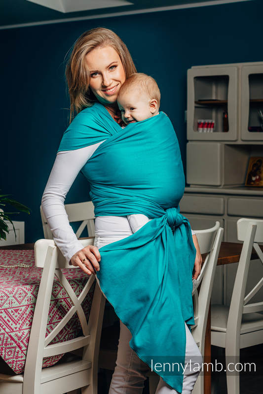 Lenny Lamb Trikåsjal - Turquoise
