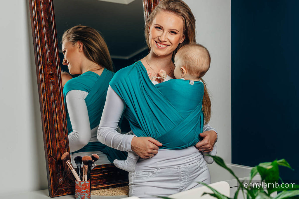 Lenny Lamb Trikåsjal - Turquoise