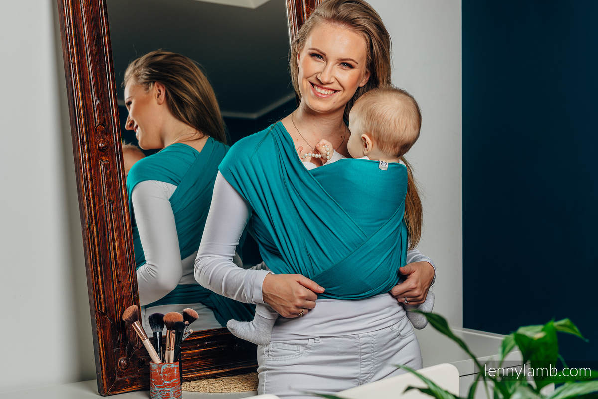 Lenny Lamb Trikåsjal - Turquoise