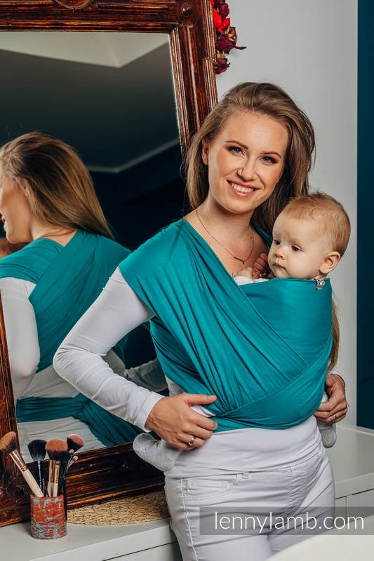 Lenny Lamb Trikåsjal - Turquoise