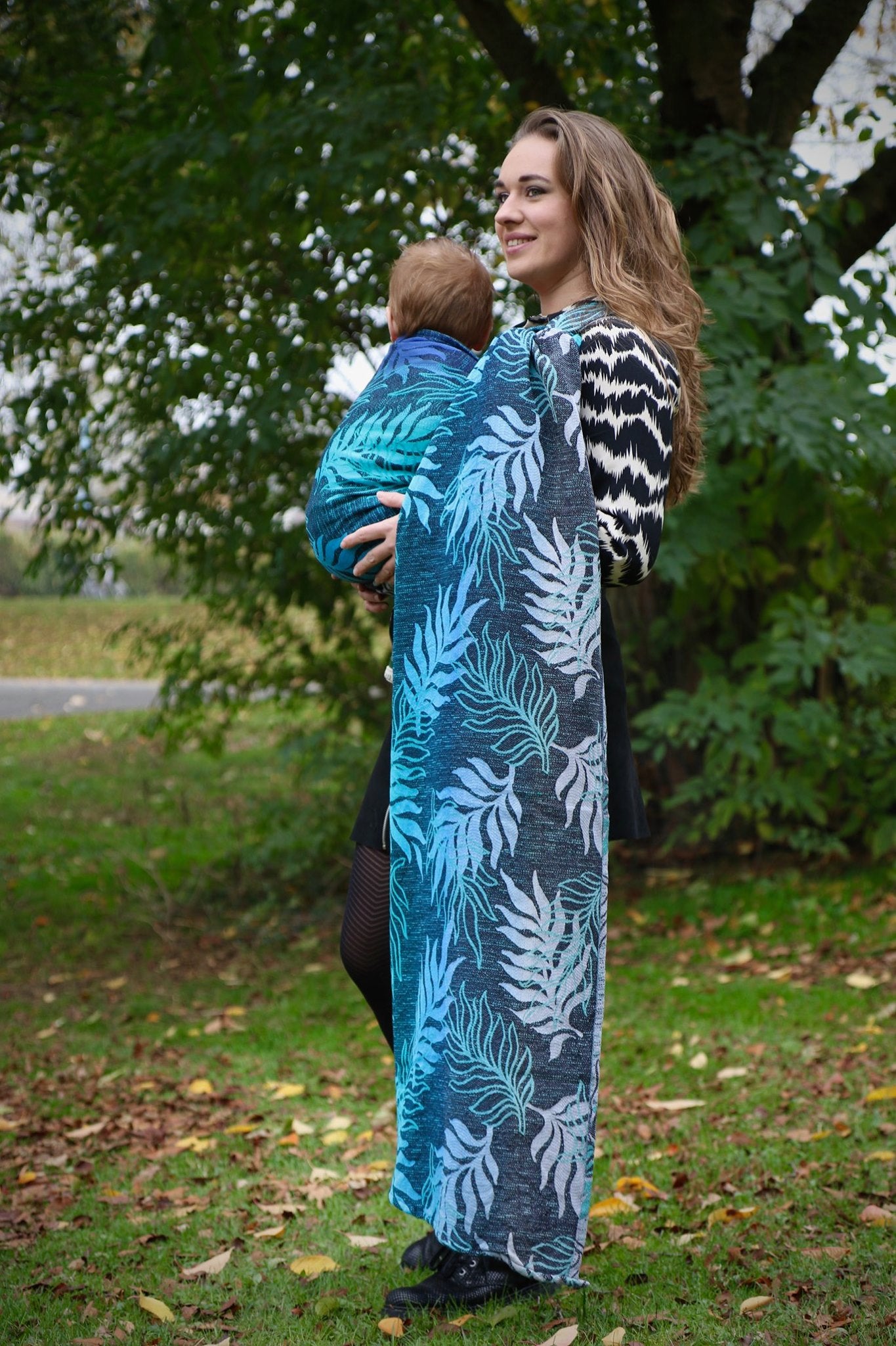 Yaro Ringsjal - Oasis Duo Aqua Grad Emerald Navy Wool