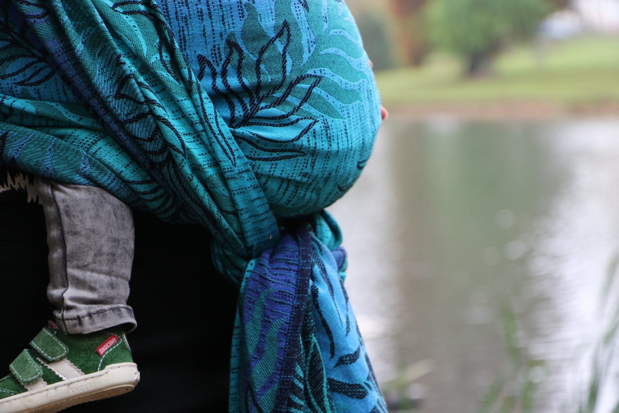 Yaro Ringsjal - Oasis Duo Aqua Grad Emerald Navy Wool