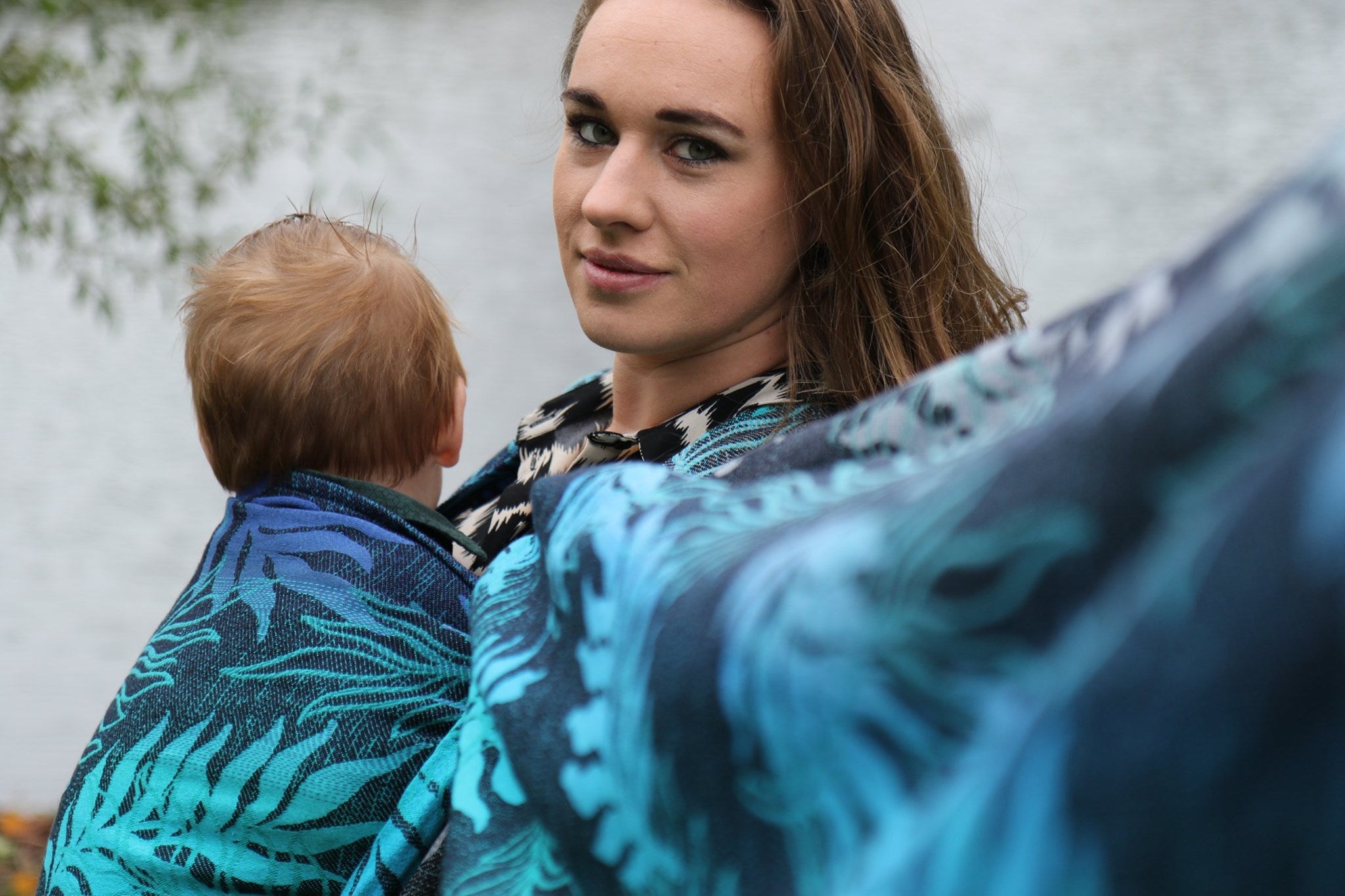 Yaro Ringsjal - Oasis Duo Aqua Grad Emerald Navy Wool