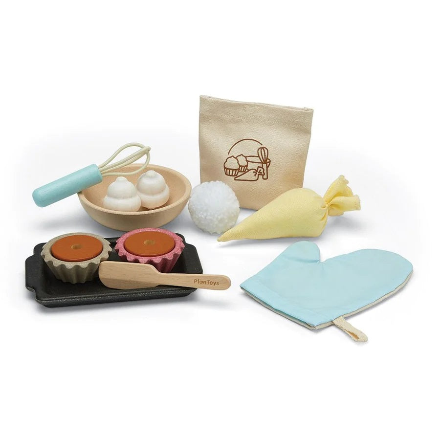 PlanToys Cupcake Lekset +2år