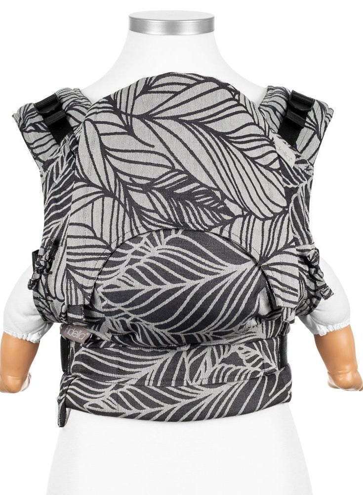 Baby Size: Fidella Fusion - Dancing Leaves Black & White