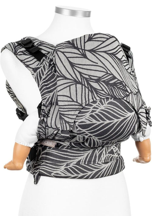 Baby Size: Fidella Fusion - Dancing Leaves Black & White
