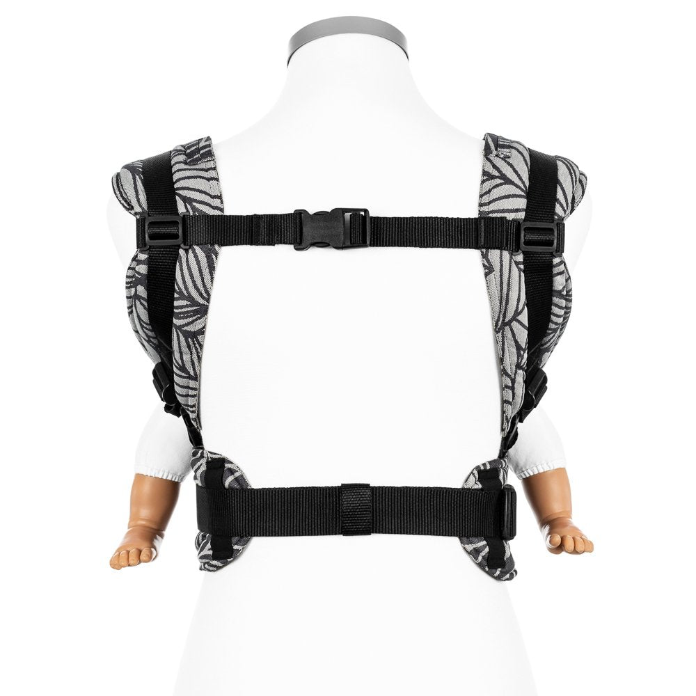 Baby Size: Fidella Fusion - Dancing Leaves Black & White