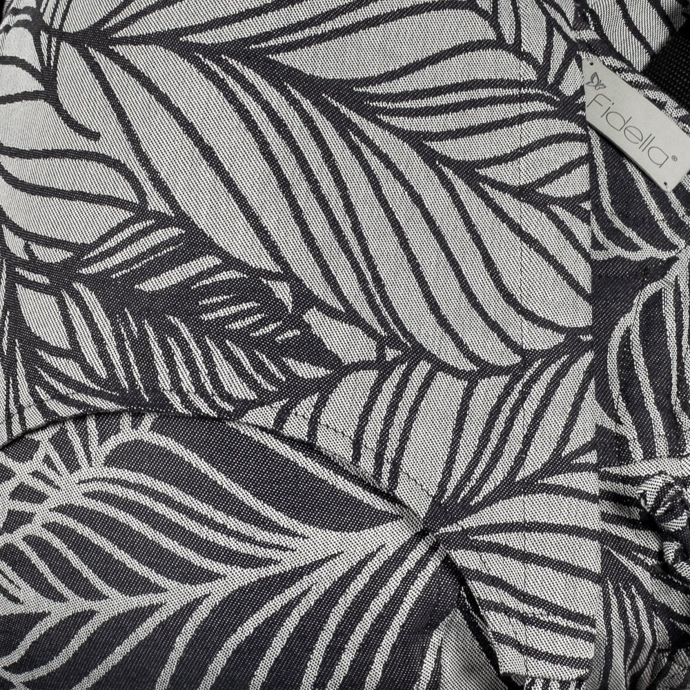 Baby Size: Fidella Fusion - Dancing Leaves Black & White