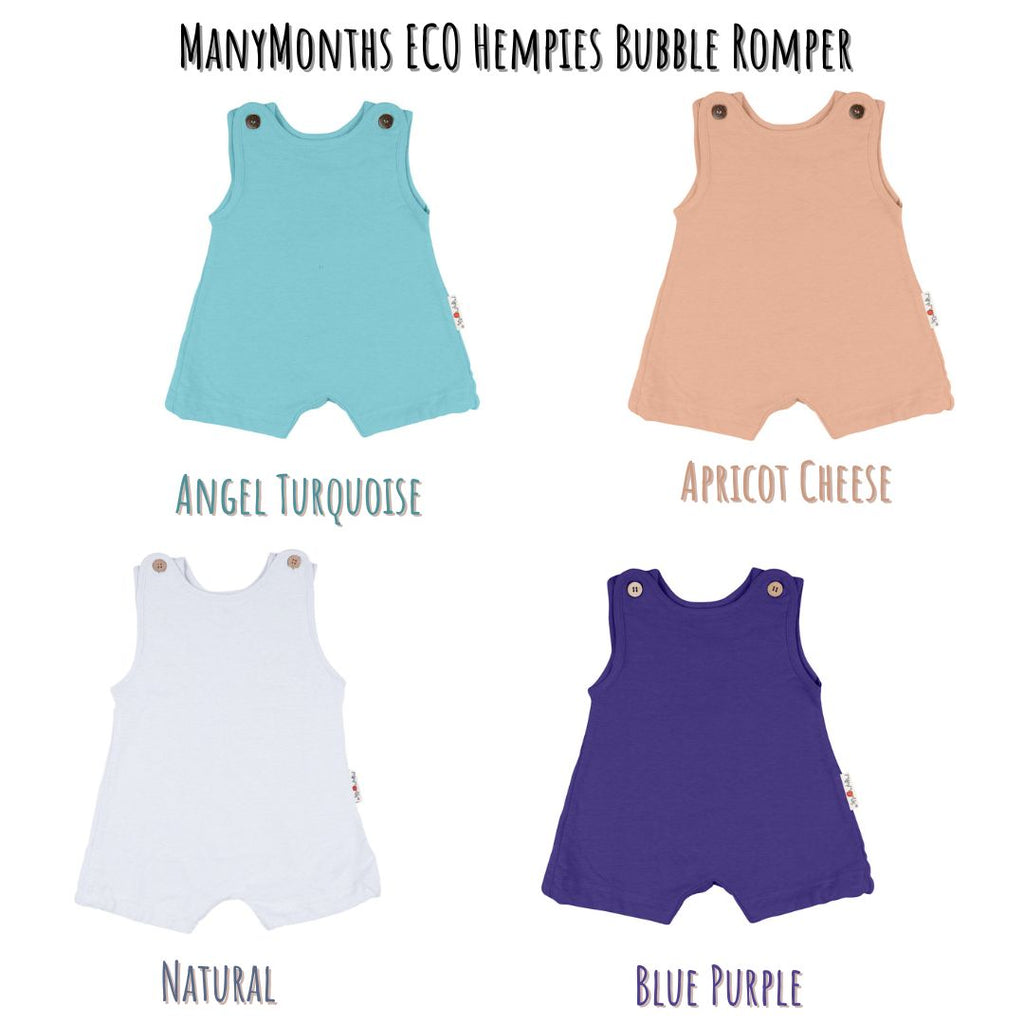 ManyMonths ECO Hempies Bubble Romper - Apricot Cheese