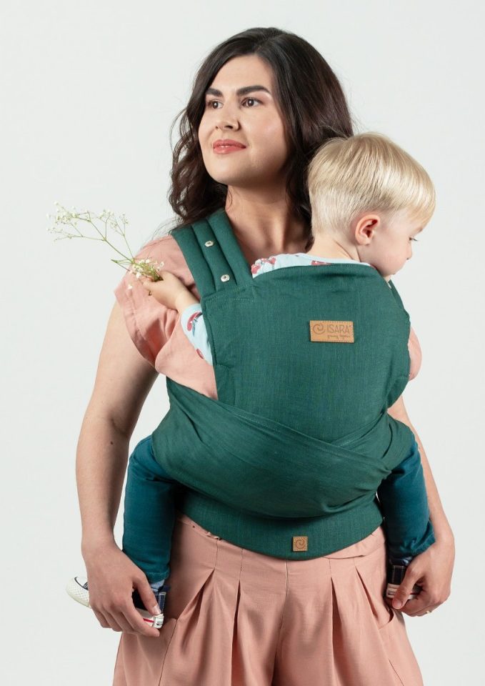Isara Quick Half Buckle Carrier - Evergreen Linen