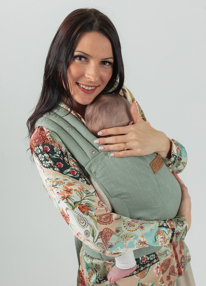 Isara Quick Half Buckle Carrier - Sage Green Linen