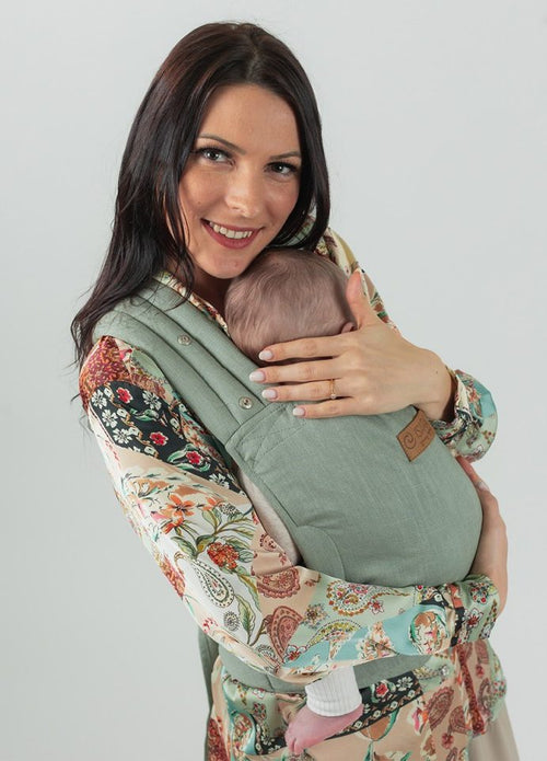 Isara Quick Half Buckle Carrier - Sage Green Linen