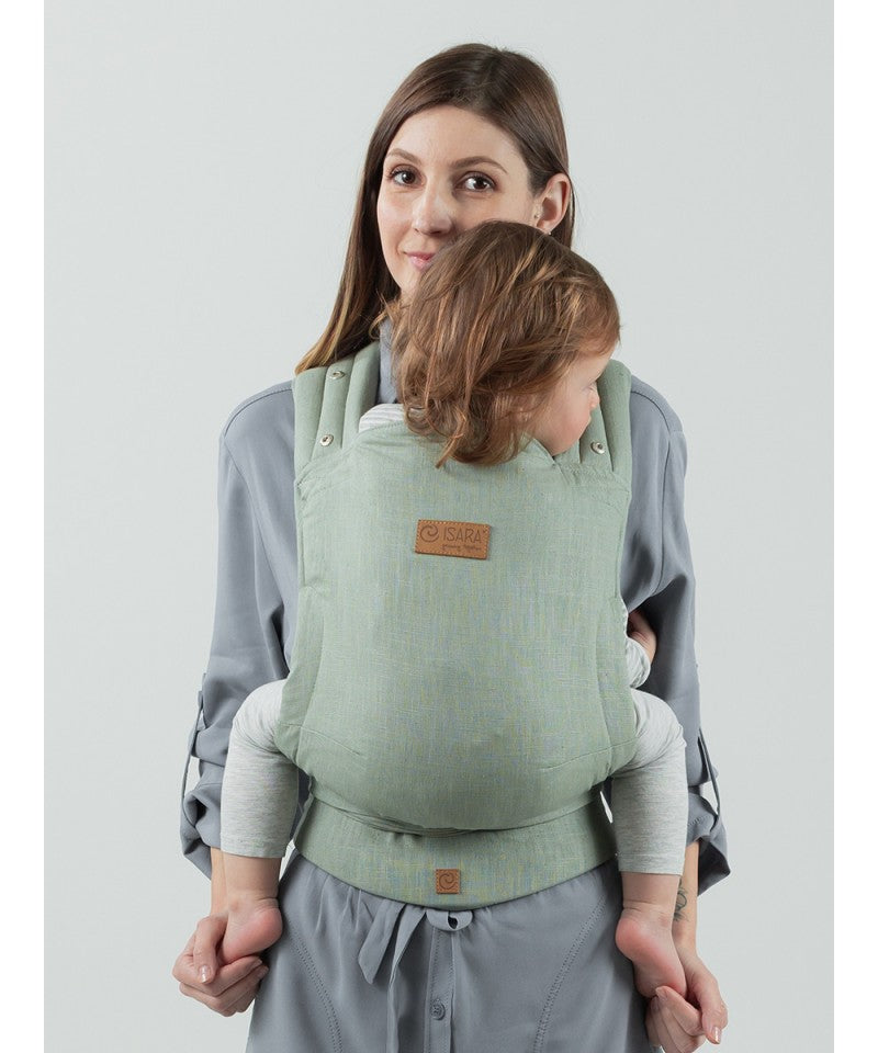 Isara Quick Half Buckle Carrier - Sage Green Linen