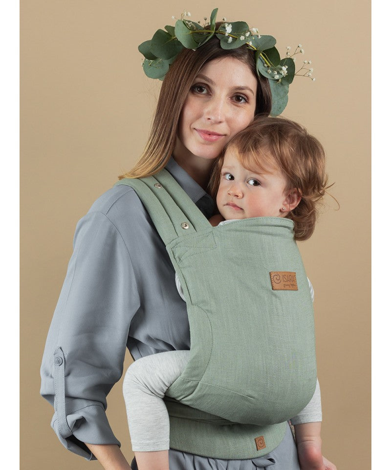 Isara Quick Half Buckle Carrier - Sage Green Linen