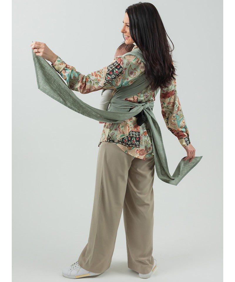 Isara Quick Half Buckle Carrier - Sage Green Linen